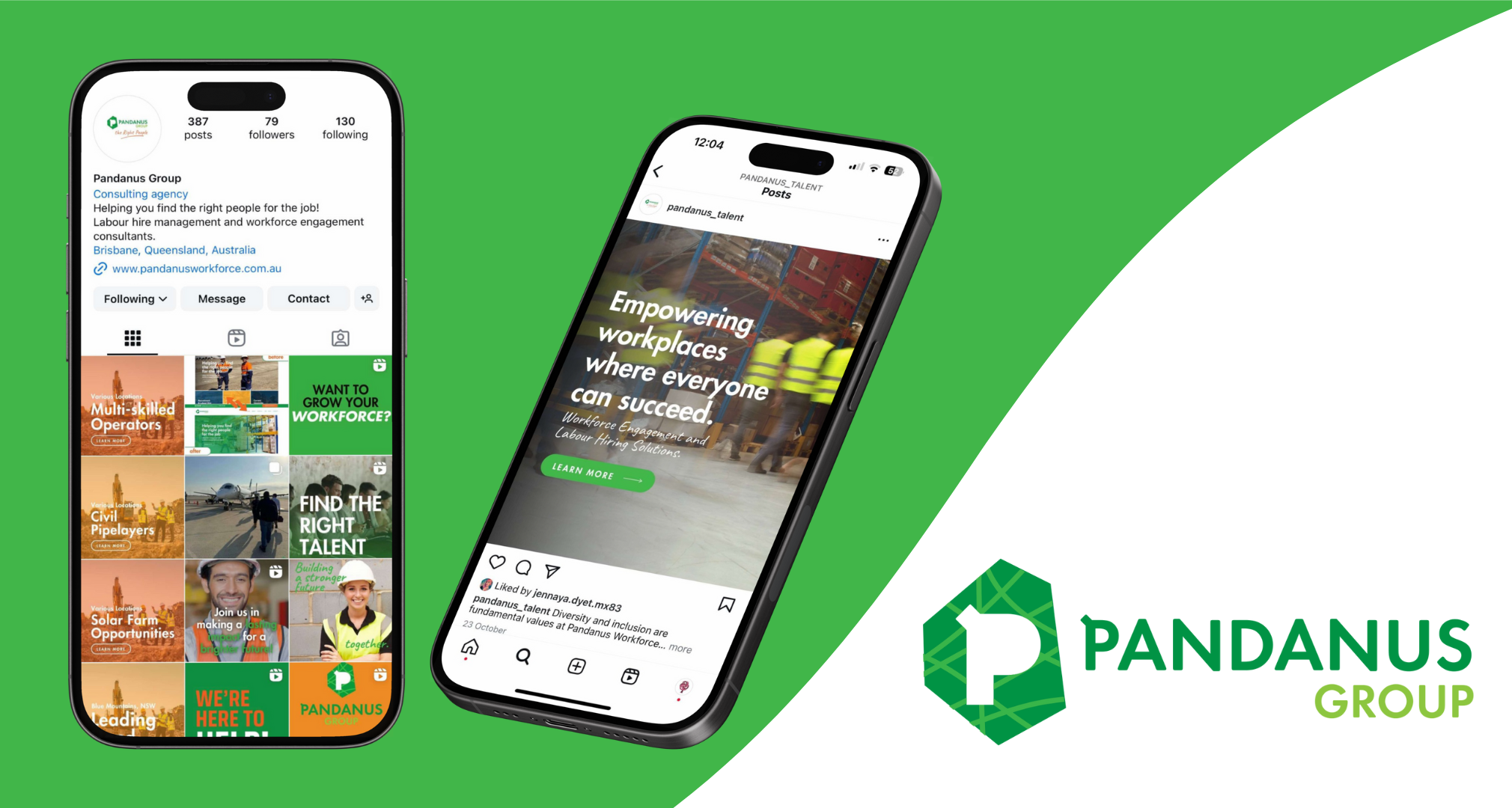 Pandanus Group Instagram profile and post
