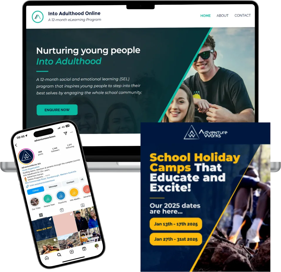 Into Adult Hood Case Study Graphics